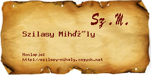 Szilasy Mihály névjegykártya