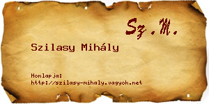 Szilasy Mihály névjegykártya